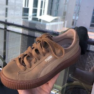 Tan Puma Suede